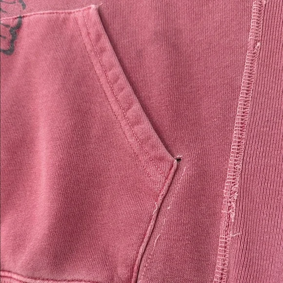 Lucky Brand Pink Hoodie with coy Fish vintage y2k size medium - Picture 3 of 7